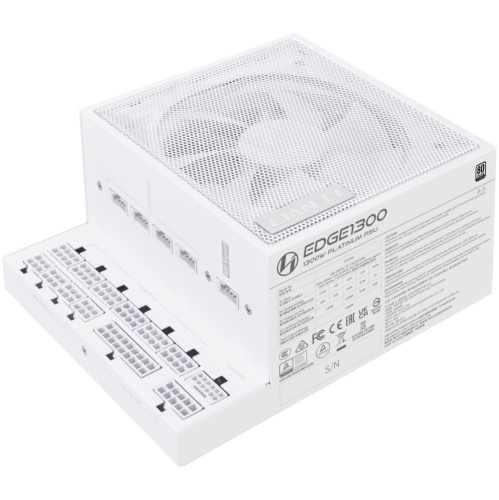 Блок питания Lian Li EG1300 (G9P.EG1300.WE00.RU) / White / ATX 3.1, 1300W, 80 Plus Platinum, PCIe 5.1, APFC, USB HUB, 120mm FDB Fan, Fully Modular