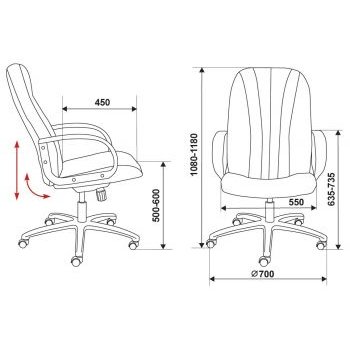 Кресло руководителя Бюрократ T-898/3С11BL черный 3С11