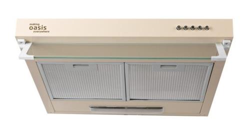 Вытяжка подвесная Оasis UP-50I бежевый/прозрачный