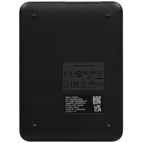 2 ТБ Внешний HDD WD Elements Portable [WDBUZG0020BBK-CESN]