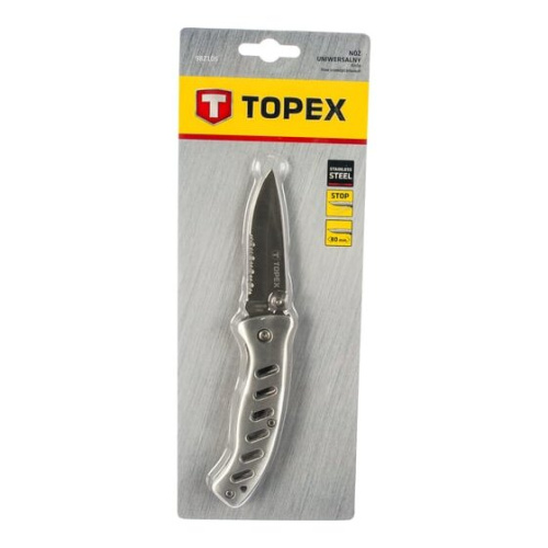 Нож универсальный TOPEX 98Z105 лезвие 80мм, складной