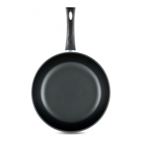 Сковорода Нева Металл Посуда Литая L08122I 22см алюминий черный без крышки