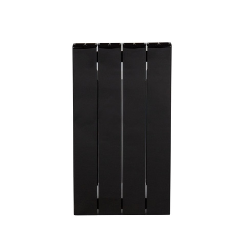 Биметаллический радиатор отопления Rifar Supremo Ventil SVR 350 4 секции нижнее правое подключение антрацит