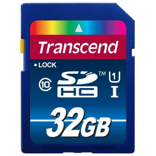 Карта памяти Transcend TS32GSDU1 SDHC Premium, 32GB UHS-I Class 10 U1
