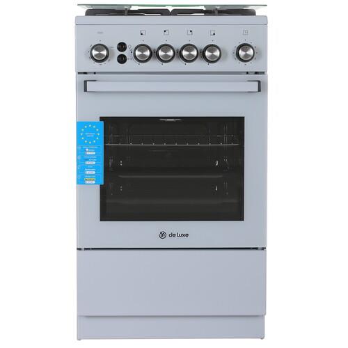 Газовая плита De Luxe 5040.40Г (кр) ЧР-012 серый