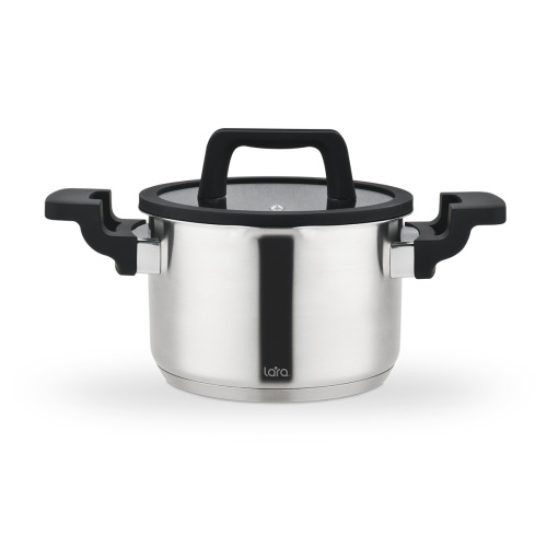 Кастрюля LARA LR02-291 нерж Премиум