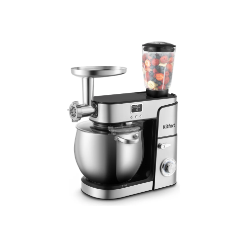 Миксер планетарный Kitfort КТ-3480 серебристый/черный