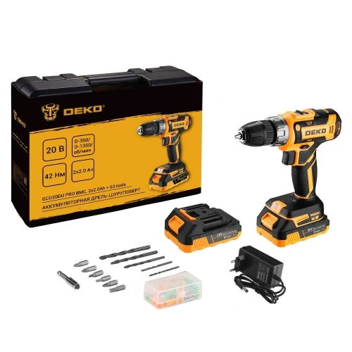 Дрель-шуруповерт Deko GCD20DU Pro (083-1040)