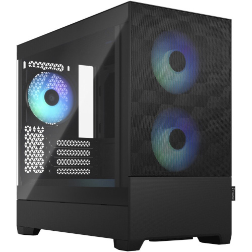 Корпус Fractal Design PoP Mini Air RGB (FD-C-POR1M-06) Black TG черный без БП ATX 3x120mm 2xUSB3.0 audio bott PSU