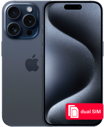 Смартфон Apple Iphone 15 Pro 128Gb Dual Sim Синий Титан
