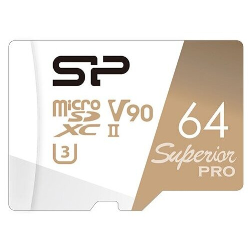 Карта памяти Silicon Power Superior Pro (SP064GBSDXJA2V10) 64GB SDXC Class 10 UHS-II U3 V90 290/160 Mb/s