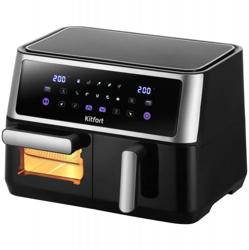 Аэрогриль Kitfort Кт-2256 Черный И Серебристый