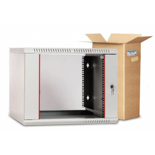 Шкаф коммутационный ЦМО ШРН-Э-18.650 серый 18U 600x650мм пер.дв.стекл несъемн.бок.пан.