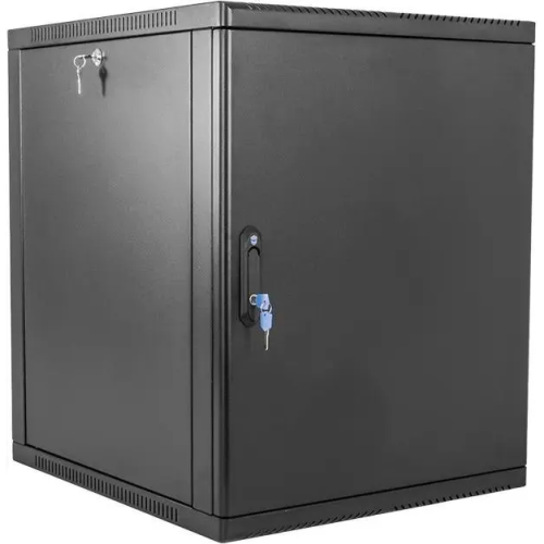 Шкаф коммутационный ЦМО ШРН-9.350.1-9005 настенный 9U 600x350мм черный