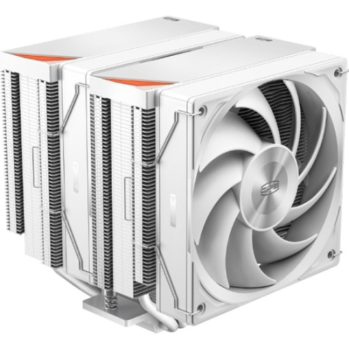 Кулер PcCooler RZ620 WH (260W, 4-pin PWM, 158mm, Al/Cu, 6x6mm, 2x120mm, 86.73CFM, 32dBA, 1800RPM)