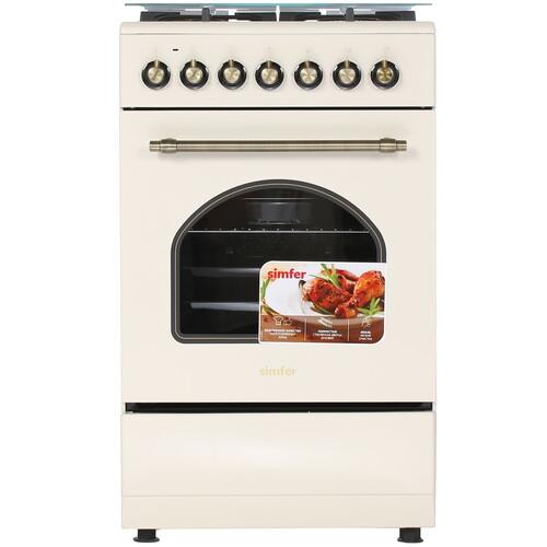 Комбинированная плита Simfer F56EO45017 бежевый
