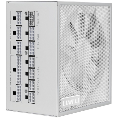 Блок питания Lian Li SX1000P (G9P.SX1000P.W000.RU) / White / ATX 3.1, 1000W, 80 Plus Platinum, PCIe 5.1, APFC, 120mm FDB Fan, Fully Modular