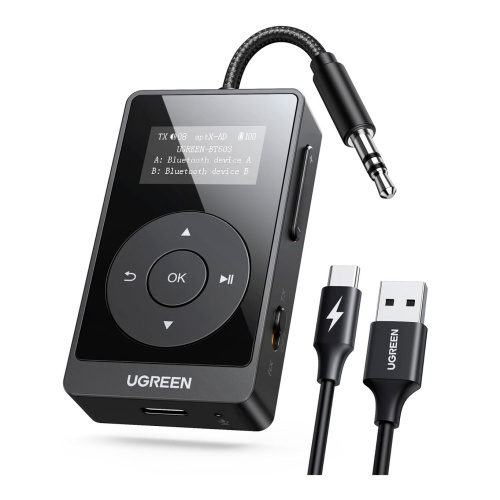 Bluetooth аудиоадаптер UGREEN BT503 (45492) Bluetooth Audio Adapter Black