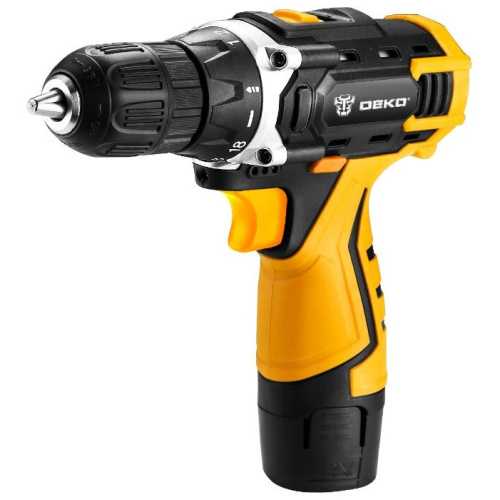 Дрель аккумуляторная DEKO DKCD 12 FU-Li 12v 2*2.0Ah Li-Ion + набор 063-4094
