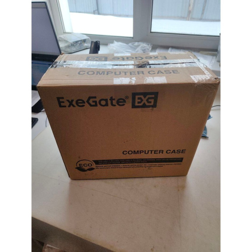 УЦ Корпус ExeGate Minitower mEVO-9302-RGB-500W-12 (EX287884RUS) (плохая упаковка, малая вмятина на углу корпуса)