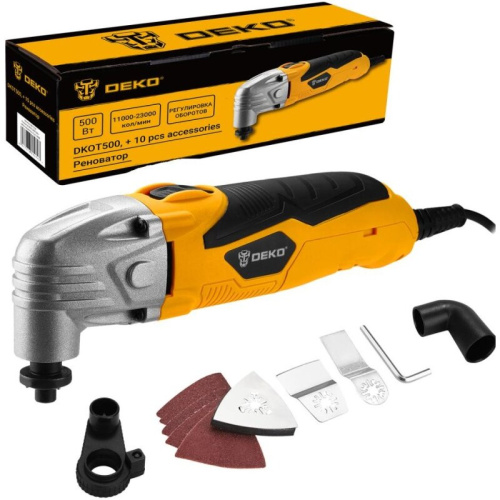 Многофункциональный инструмент Deko DKOT500 (085-1135) желтый/черный