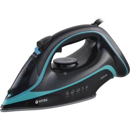 Утюг Vitek VT-8334 черный/бирюзовый