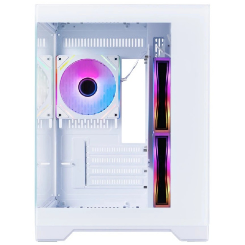 Корпус 1STPLAYER Megaview MV5-TP ARGB White (MV5-TP-WH-2FC7R-W-1FC7-W) / mATX / 3x120mm ARGB fans
