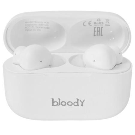 Наушники TWS A4Tech Bloody M30 белый