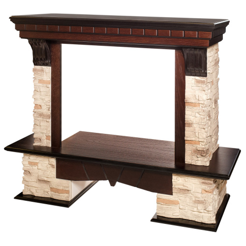 Портал каминный из МДФ RealFlame Rockland 26 AO античный дуб, под камень