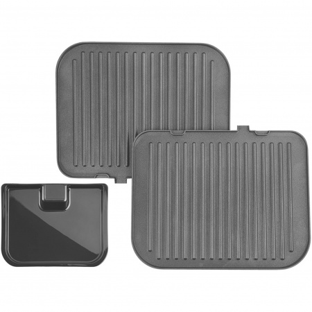 Гриль Kitfort KT-1652 2.1кВт серебристый/черный