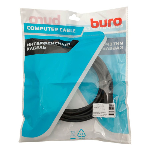 Кабель аудио-видео Buro v 1.2 DisplayPort (m)/DisplayPort (m) 5м Позолоченные контакты черный (BHP DPP_1.2-5)