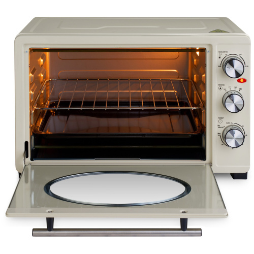 Мини-печь Hyundai MIO-HY084 бежевый/хром