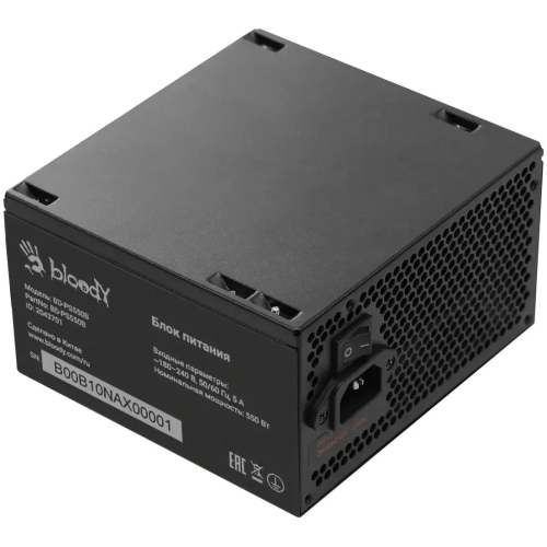 Блок питания BLOODY BD-PS550B, 550Вт, 120мм, черный, retail