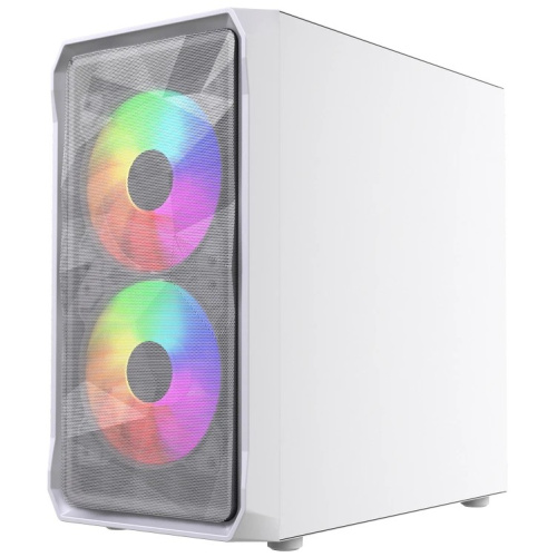 Корпус Powercase Mistral Micro A3W ARGB V2 (CMMAW-A3-V2), Tempered Glass, 2x 140mm ARGB PWM+1x 120mm ARGB PWM, белый, mATX
