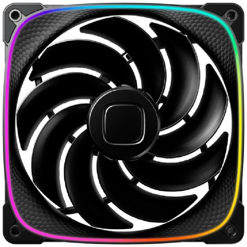 Комплект вентиляторов (3 шт.) Geometric Future Squama 2503RB-14 Reverse Black (1F2503R314000) / 140mm, PWM, 2100 RPM, 71.80 CFM, 34.0 dBA, 5V ARGB