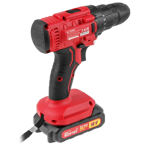 Дрель-шуруповерт Wortex LX BD 1820 Li (0329076) 2 АКБ