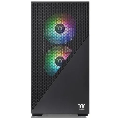 Корпус Thermaltake Divider 170 TG ARGB/Black CA-1S4-00S1WN-00 /Win/SPCC/Tempered Glass*1/120mm ARGB PWM Fan*2