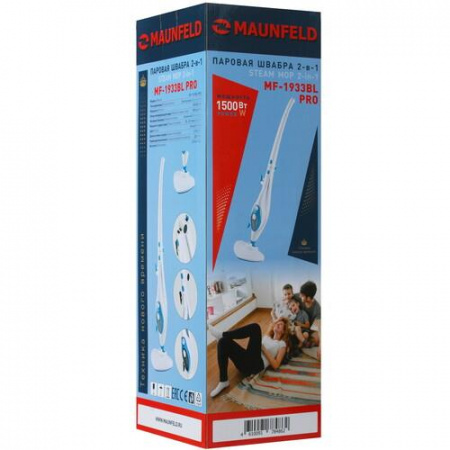 Пароочиститель MAUNFELD MF-1933BL PRO белый