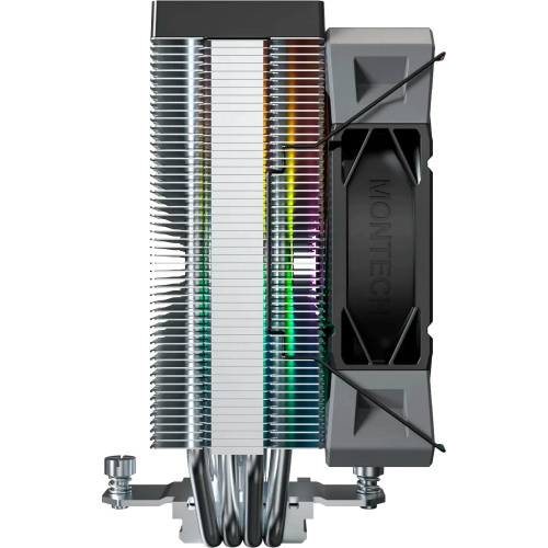 Кулер Montech NX400 ARGB (NX400ARGBBK) Soc-AM5/AM4/1200/1700/1851 черный 4-pin 34.17dB Al+Cu 220W Ret