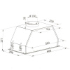 Вытяжка полновстраиваемая MAUNFELD TRAPEZE 602IG белый/белый