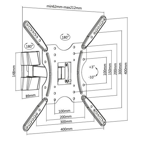Кронштейн Ultramounts UM 901 черный