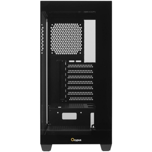 Корпус Ocypus Gamma C72 BK (Gamma-C72-B-KD000XX-GL) ATX / win / black / no PSU / Tempered Glass