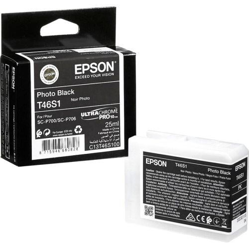 Картридж Epson C13T46S100 T46S1 (C13T46S100) Singlepack PhotoBlack T46S1 UltraChromePro10 ink 25ml