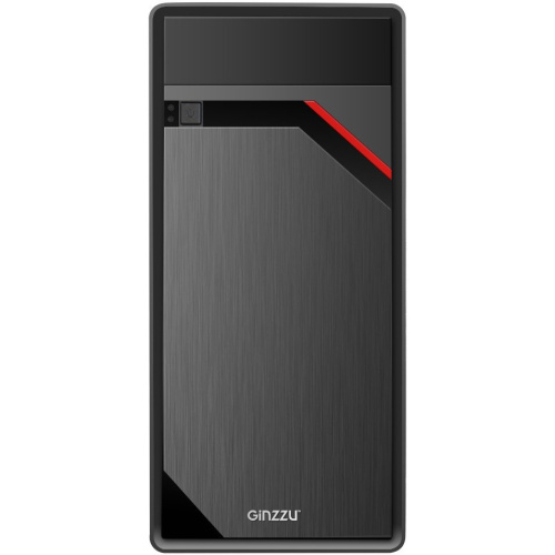 Корпус Ginzzu D180, mATX, Mini-Tower, черный, Без БП