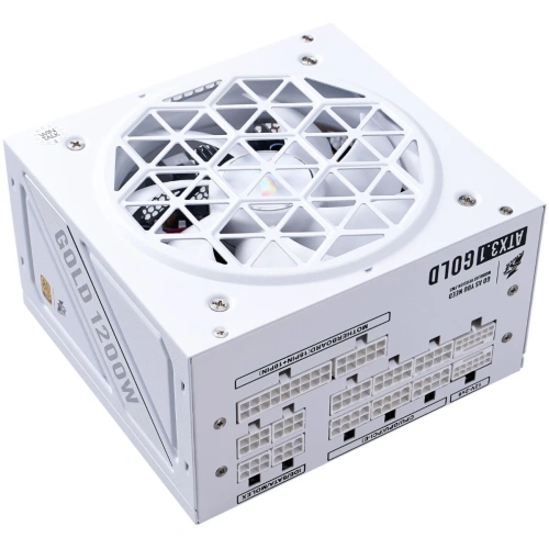Блок питания 1STPLAYER NGDP Gold 1200W White (HA-1200BA4-WH) / ATX 3.1, PCle 5.1, APFC, 80 Plus Gold, LLC+DC-DC, 120mm fan, full modular