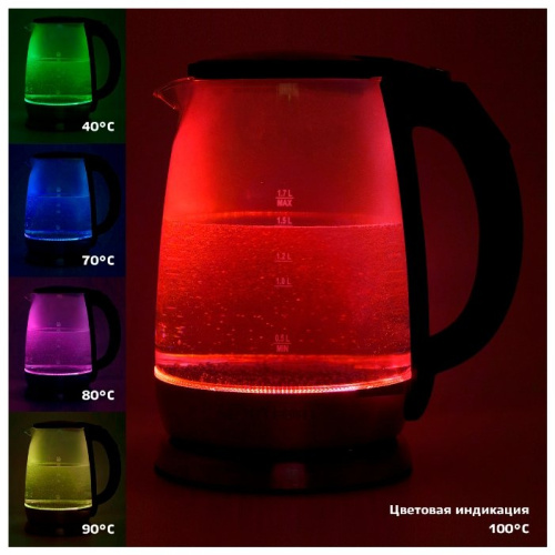 Чайник Kitfort КТ-628 серебристый