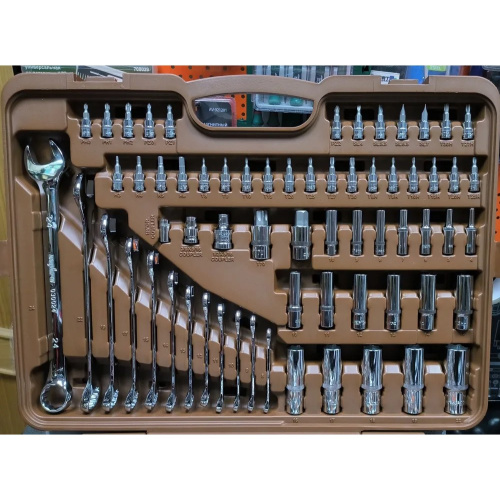 Набор инструмента Ombra OMT216S универсальный 1/4", 3/8", 1/2"DR, 216 предметов