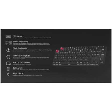 Клавиатура проводная + беспроводная Keychron K8 version 2