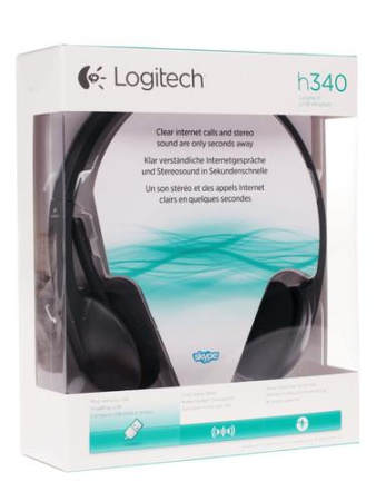 Проводные наушники Logitech H340  черный 2016