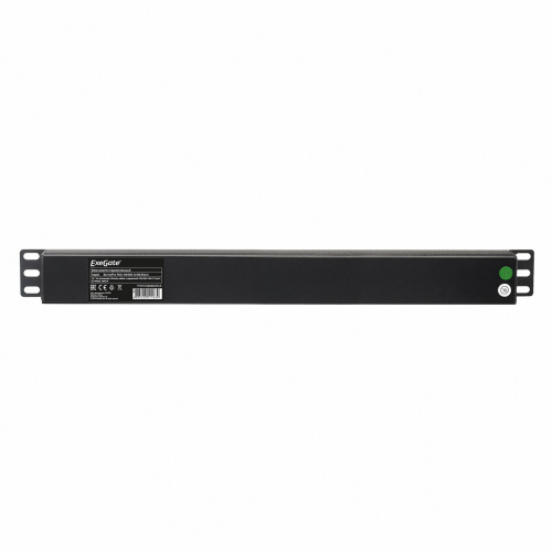 Блок розеток ExeGate ServerPro PDU-19H904 Al-9S-EU2.5CU (EX280850RUS) 19", 1U, Алюминий, 9 Schuko, кабель с евровилкой VDE-250V-16A-3*1.5mm2